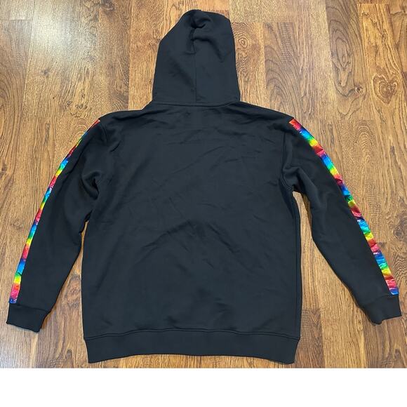 tomboy X French Terry Zip-Up Hoodie Metallic Rainbow Size Small – Bold Fashion - Picture 2 of 8